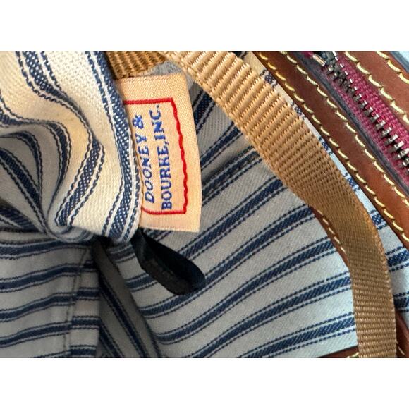 Dooney & Bourke Wayfarer Zip Tote Nylon w/ Vachetta Leather Trim - Picture 8 of 11